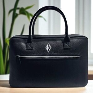 RALPH LAUREN Ralph’s Club Black Briefcase Messenger Bag Laptop Case